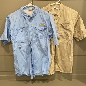 2 Columbia PFG bonehead short sleeve shirt xlarge